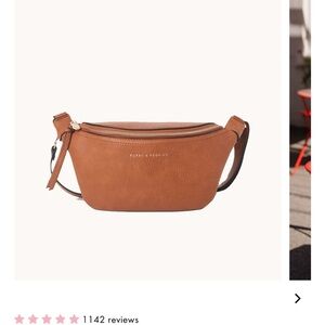 Poppy & Peonies cognac Crossbody Bag